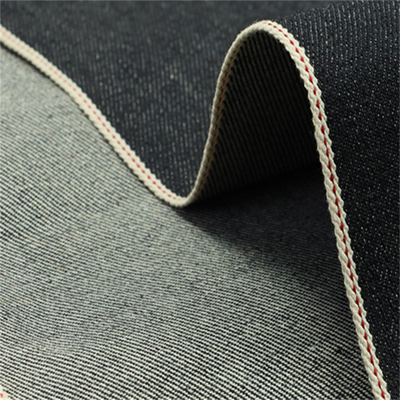 12oz high quality roll japanese 98 cotton 2 elastane selvedge raw denim fabric for Slim Fit Advanced Stretch Men's Jeans