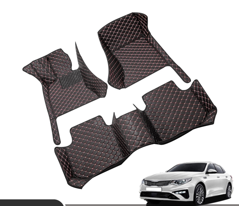 High Quality Interior Accessories 3D Leather Car Floor Mats Auto Floor Mats for KIA Optima K5 2011-2015 Sports Anti-slip 10 Sets