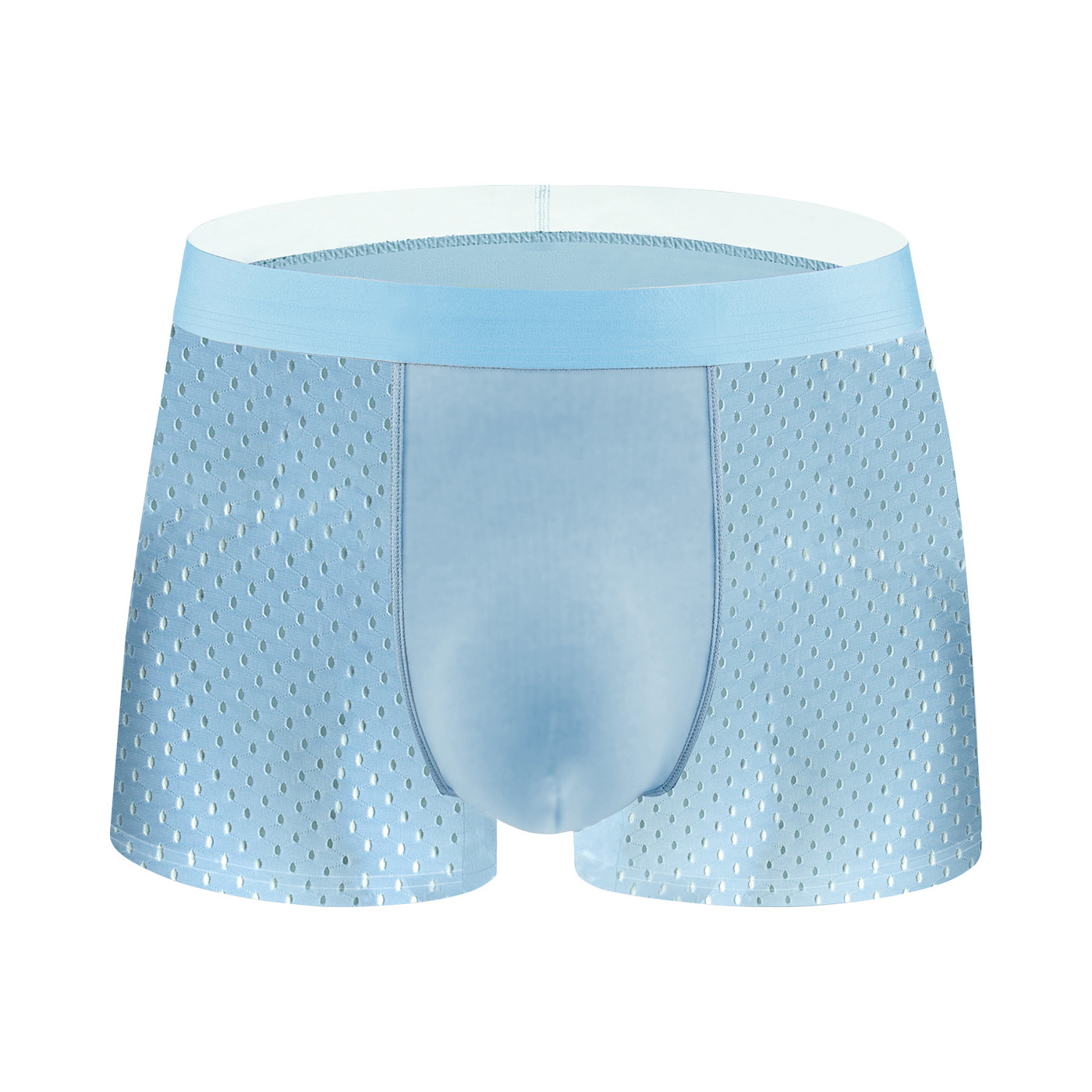 Factory Wholesale Ice mesh hole Transparent Modal men's Panties