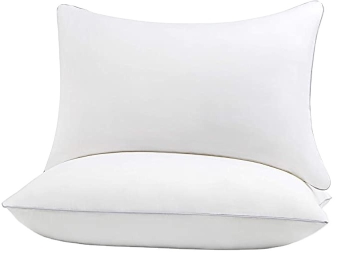 Wholesale White Pillow Polyester Pillow for Sleeping  with Side Back Sleepers Washable Removable Cover