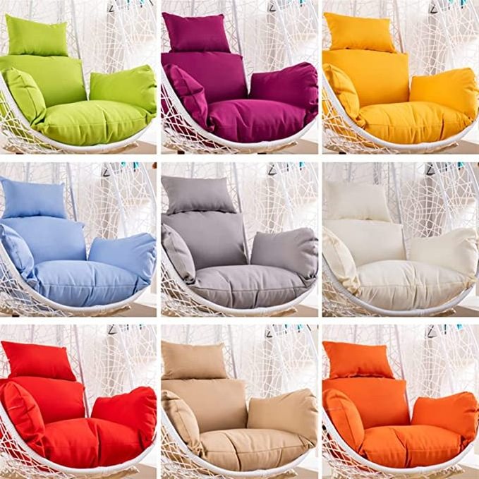 Hanging Egg Chair Cushion Outdoor Patio Seat Cushion Replacement Indoor Outdoor Swing Chairs Pillow Removable Washable