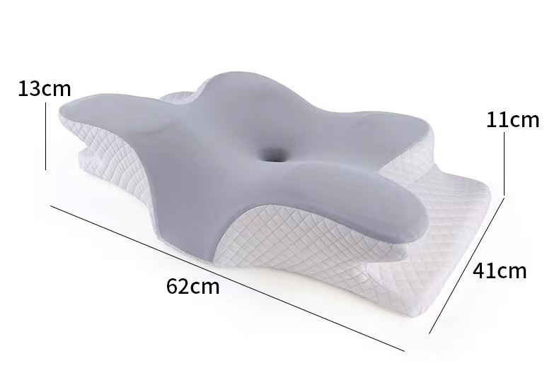 Ergonomic Orthopedic Neck Support Pillow Contour Memory Foam Pillow Cervical Pillow for Neck Pain Relief