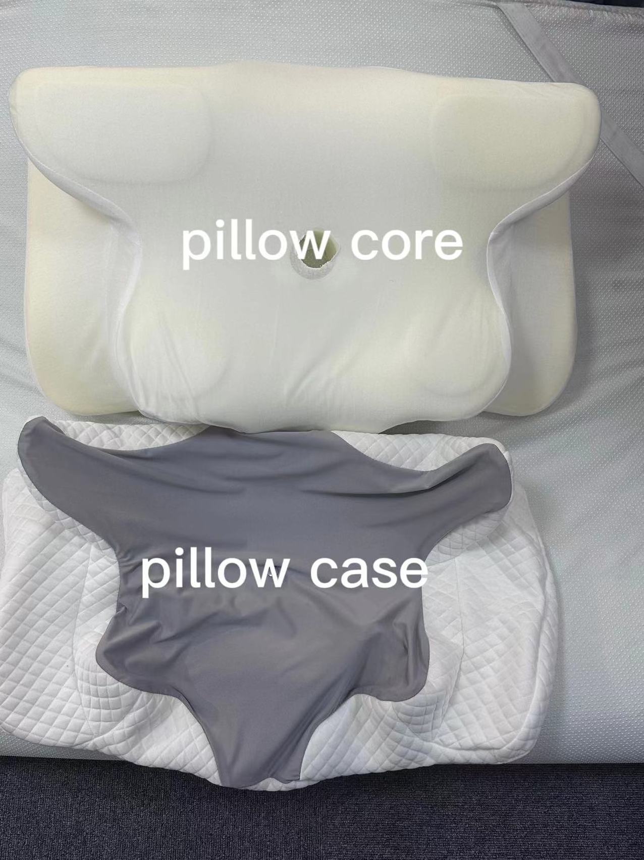 Ergonomic Orthopedic Neck Support Pillow Contour Memory Foam Pillow Cervical Pillow for Neck Pain Relief