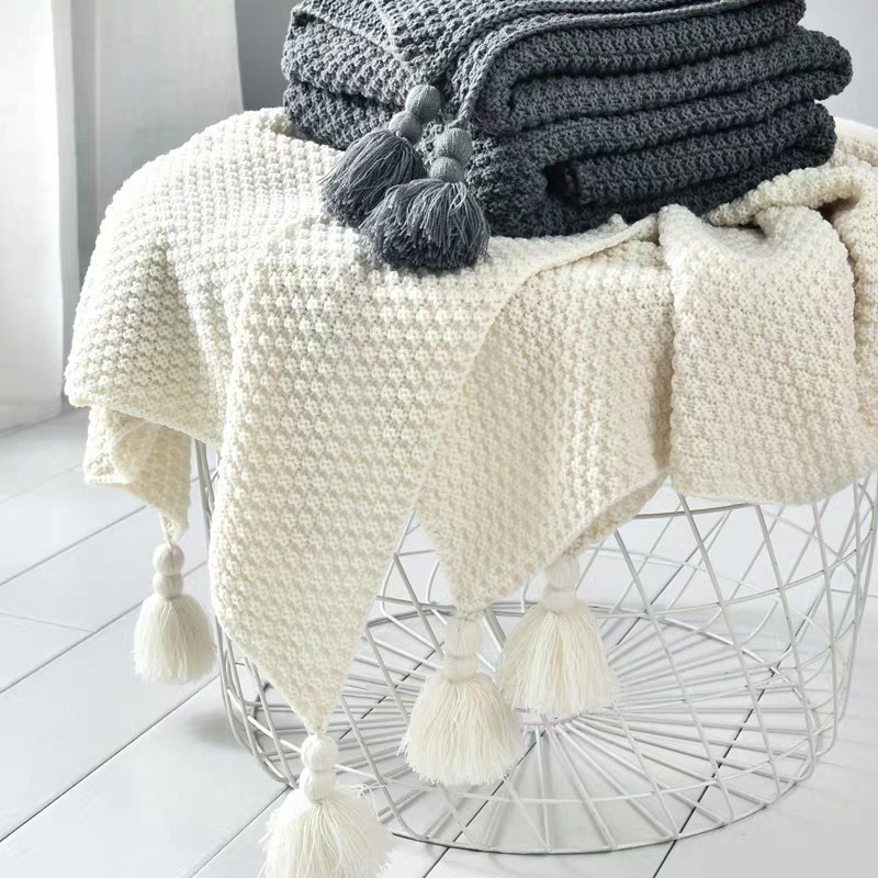 Knitted 100% Pure Cashmere Blanket Warm Smooth & comfortable Blanket All Season Blanket Oeko-TEX 100 standard