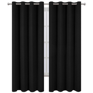 Factory Direct Blackout Solid Color Curtain for Bedroom Fabric wholesale