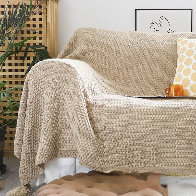 Knitted 100% Pure Cashmere Blanket Warm Smooth & comfortable Blanket All Season Blanket Oeko-TEX 100 standard