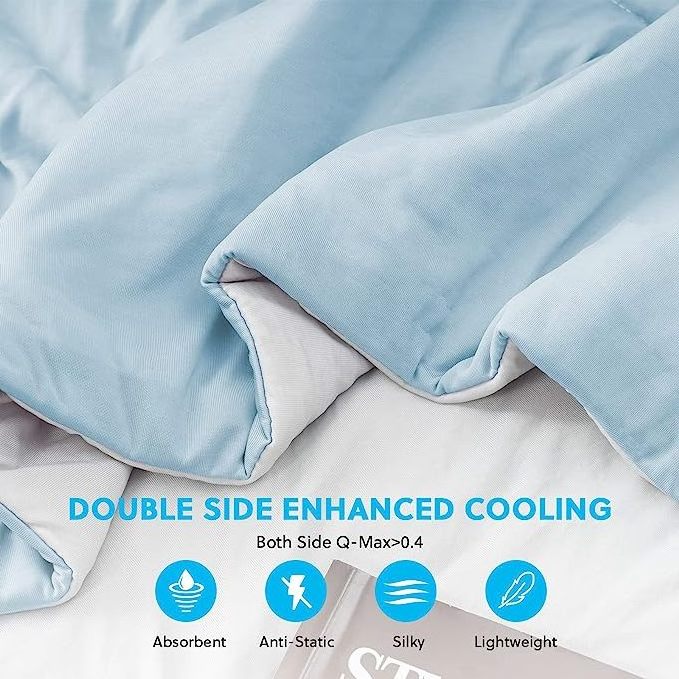 Cooling Blanket for Hot Sleepers Breathable Soft Keep Cool Summer Blanket for Bed Couch Sofa