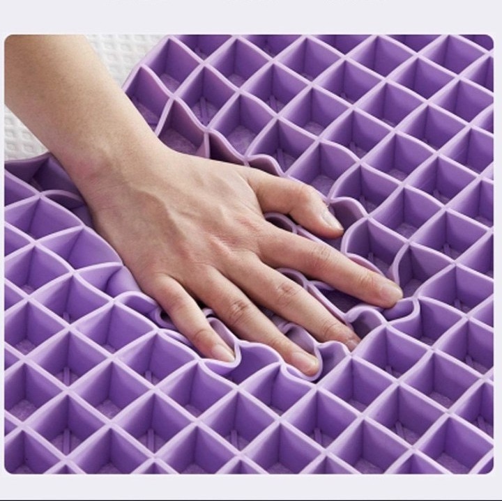 Newest Design TPE Mattress Topper Grid Layer 3cm, Premium Washable Mattress Pad, High Density Breathable Bed Topper