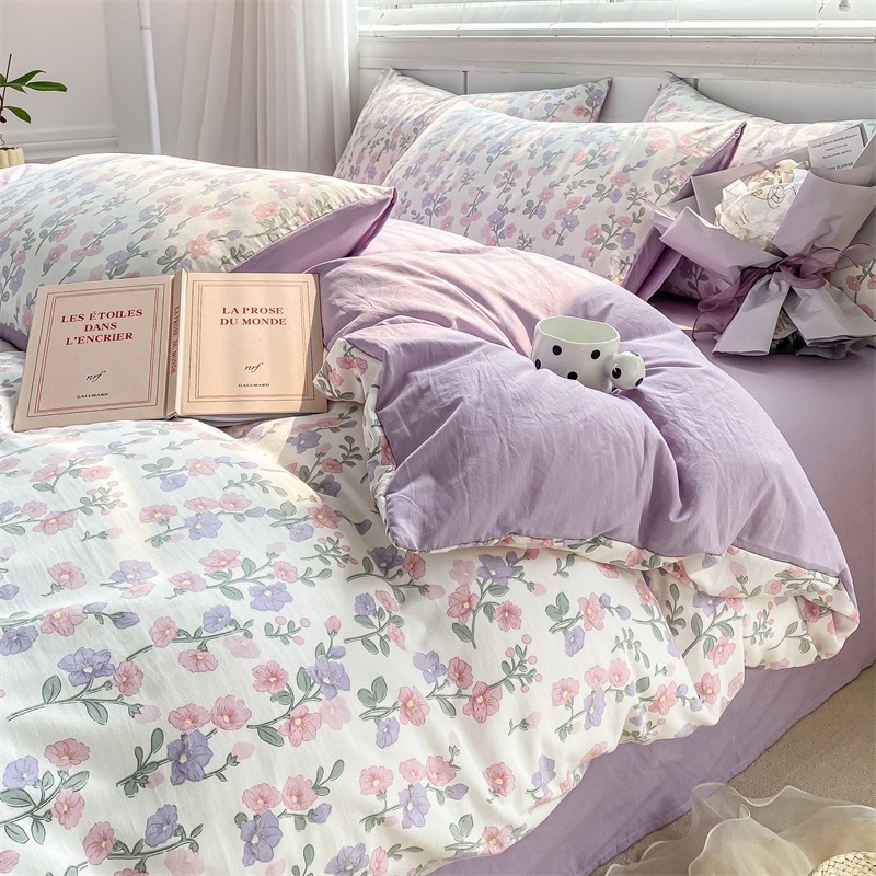 Soft Fancy Pattern Luxury Bedding 4pcs Set