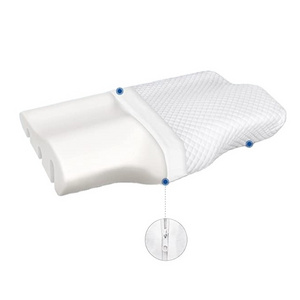 Contour Memory Foam Pillow for Neck Pain Relief, Adjustable Ergonomic Cervical Pillow for Sleeping, Orthopedic Neck Pillow