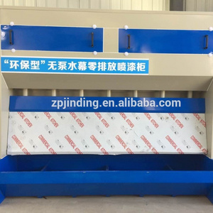 ce approved paint booth with water curtain spraying booth