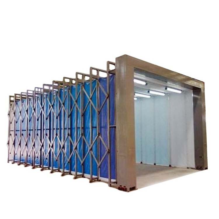 Retractable mobile water based car spray painting room spray booths