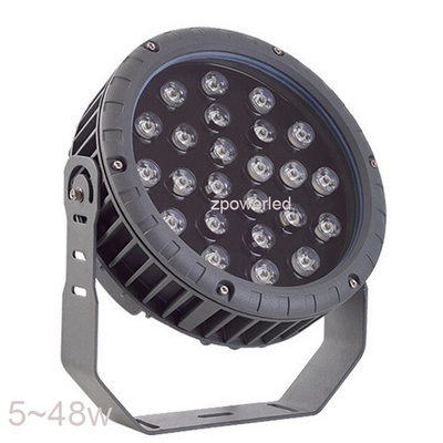 Outdoor Waterproof Dmx Rgb Landscape Lamp Ip65 Spotlight 24W 36W Led Round Flood Light For Square