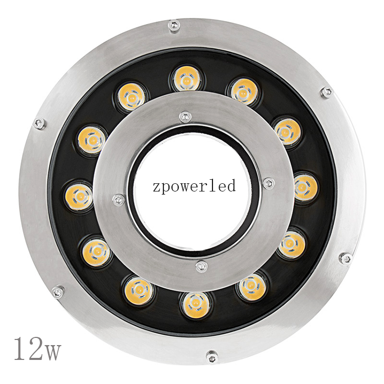 9W 18W 24W 24V Ip68 Round Underwater Lights Dmx512 Colour Swimming Pond Lamps Led Fountain Lamp