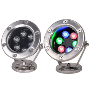 Single color automatic RGB 304ss IP68 led underwater spot lights