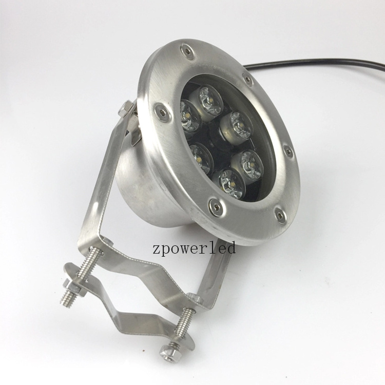 DMX rgb color change stainless steel waterproof IP68 led under water pool light