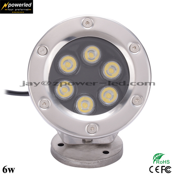 DMX rgb color change stainless steel waterproof IP68 led under water pool light