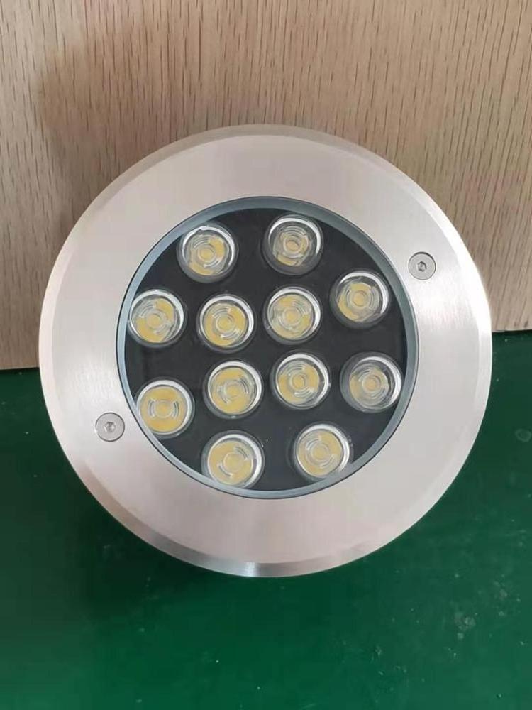 Multi color rgb 12w stainless steel buried recessed led inground light