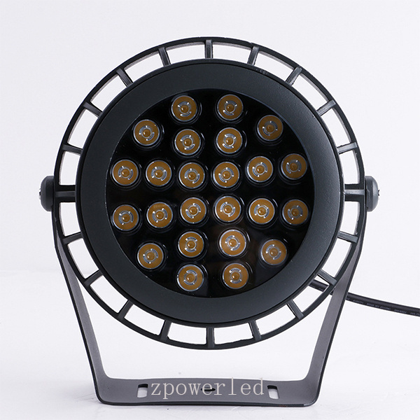 Custom color mode 18w floodlight ip65 waterproof dmx rgb outdoor led flood light