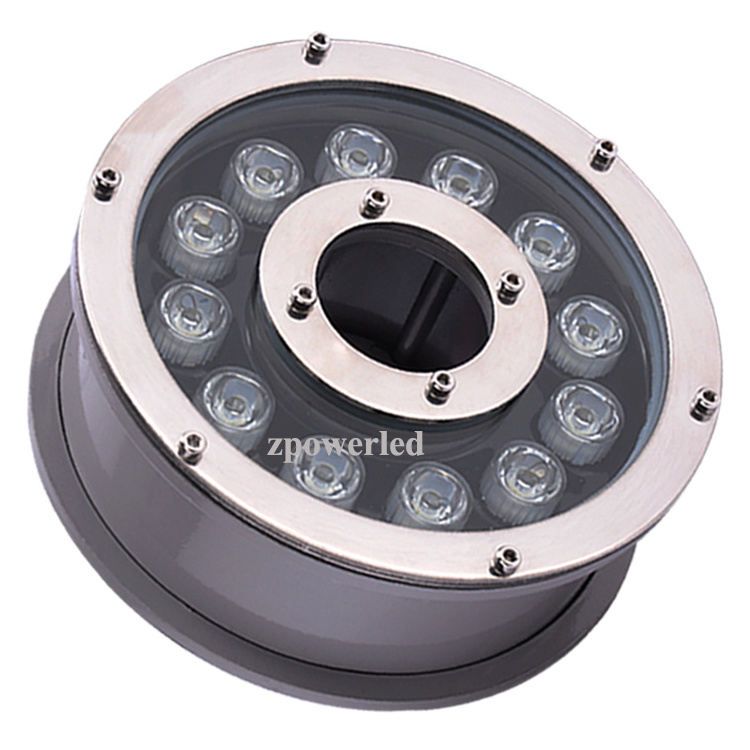 9W 18W 24W 24V Ip68 Round Underwater Lights Dmx512 Colour Swimming Pond Lamps Led Fountain Lamp