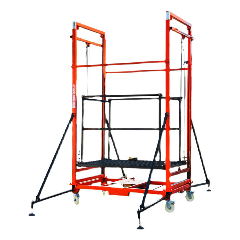 Full Automatic Aerial Work Electric Scaffold Lift Stationary Aerial Lift Scaffolding Hydraulic Scissor Lift Civil Engineering