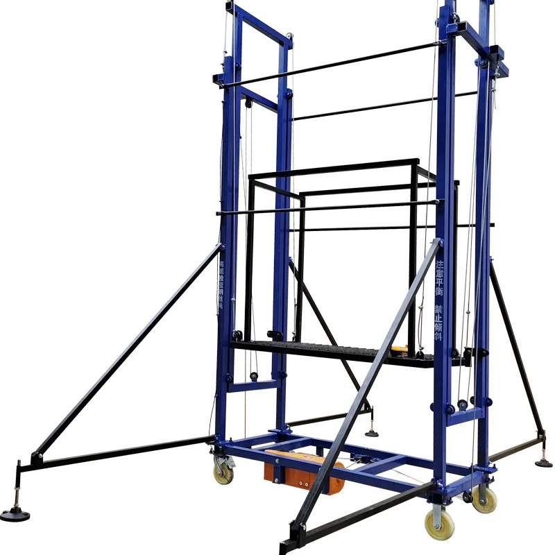 Full Automatic Aerial Work Electric Scaffold Lift Stationary Aerial Lift Scaffolding Hydraulic Scissor Lift Civil Engineering