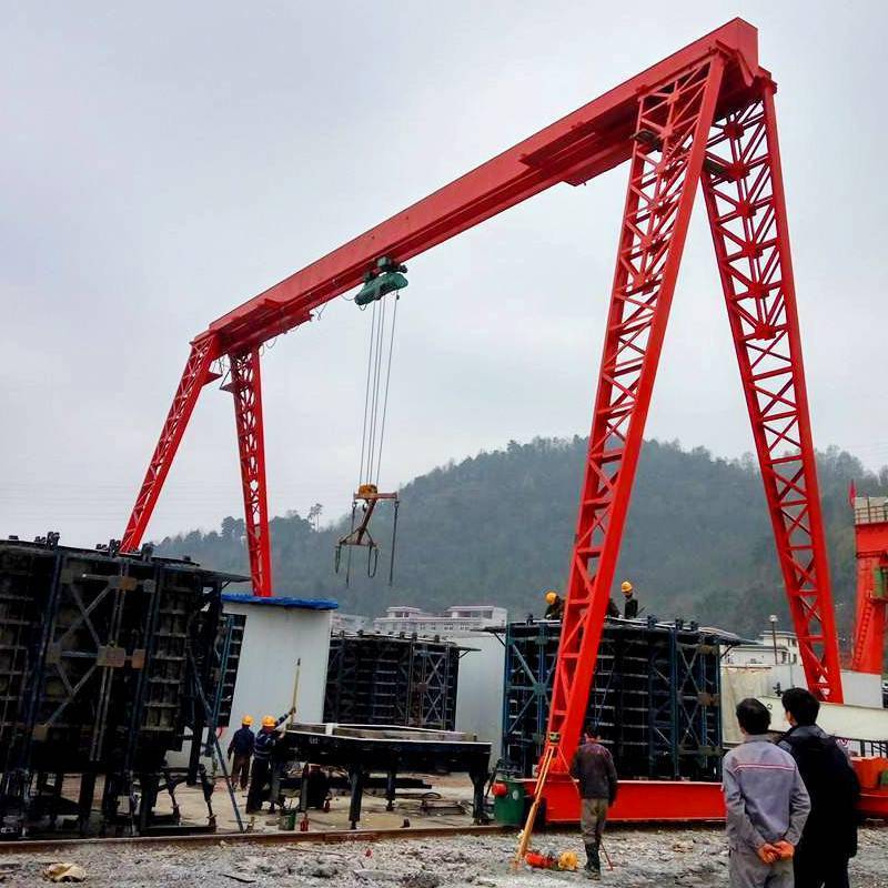 Free Standing Track Hanging Bridge Overhead Crane New Product Provided 7.5m-31.5m 2 5 10 Ton Single Beam Bridge Engine Crane 2 T