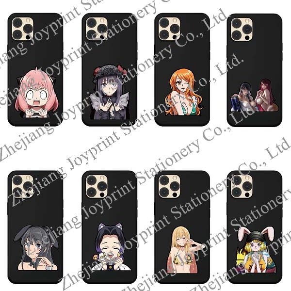 Zprint 3D Cartoon Phone Stickers 3D Anime Changing Flips Cellphone Stickers 3D Anime Motion Mobile Phone Stickers