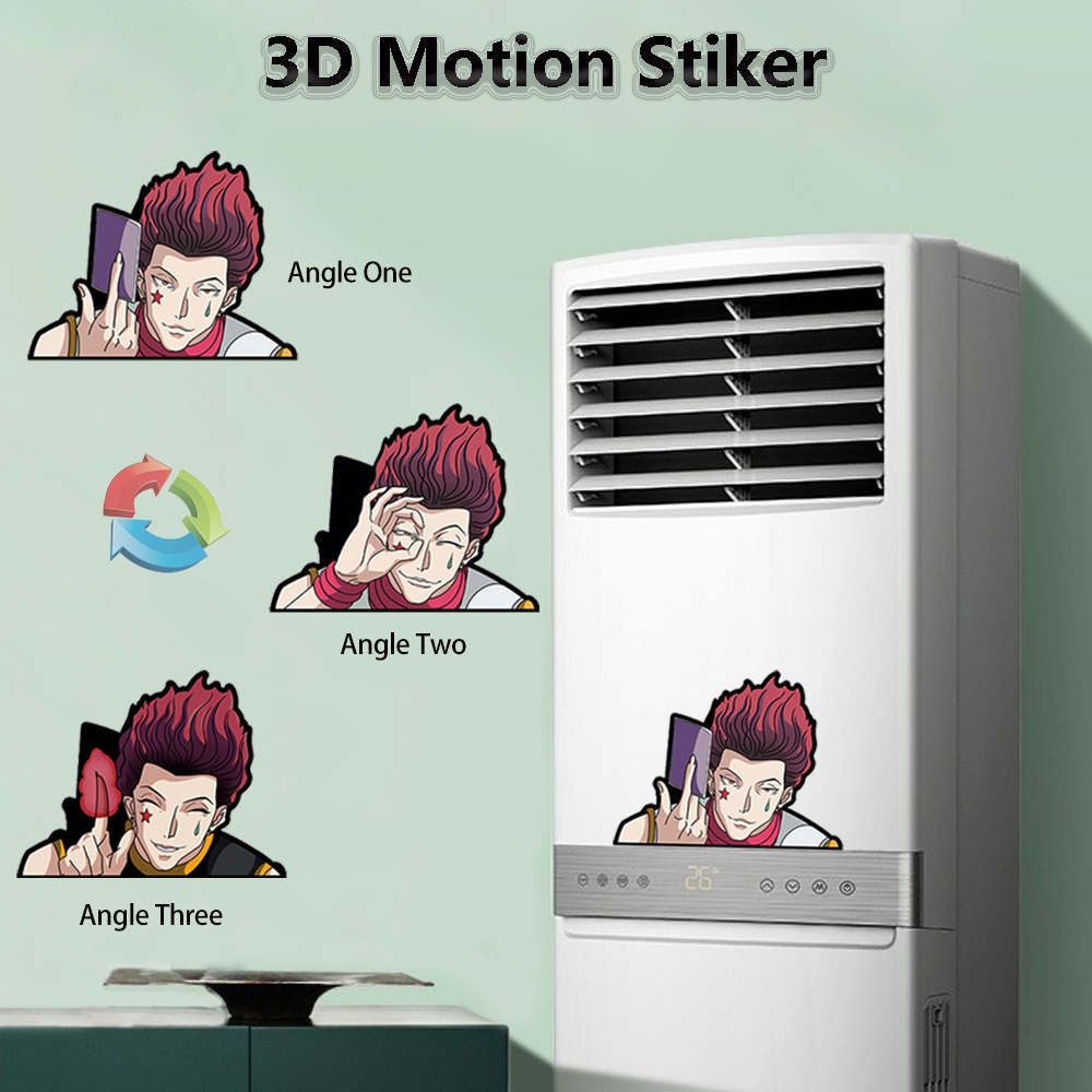 1000 Designs OP Changing Stickers Anime Motion Stickers 3D Luffy Self-adhesive Decals 3D Lenticular Anime Motion Car Stickers