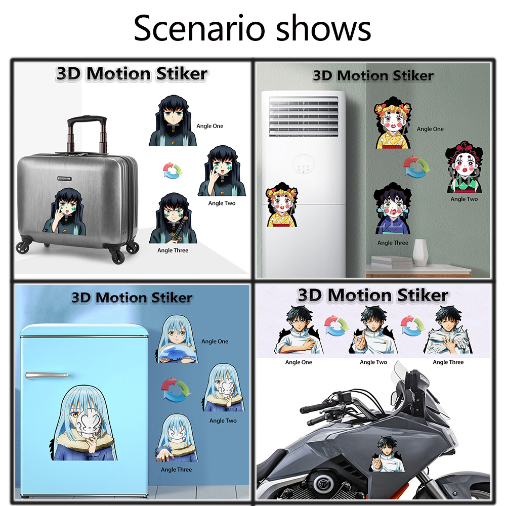 1500+ Waterproof Sexy Girl Hot Girl Stickers Anime Sticker Waifu Decal Lenticular 3D Motion Sticker for Car Laptop Refrigerator