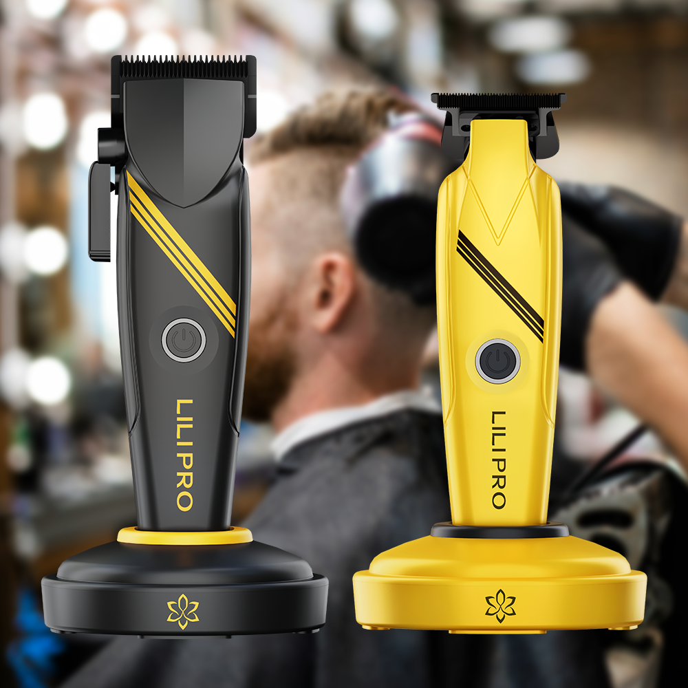 LILIPRO L4&M4 New Model Barber Aluminum Alloy Metal Material 8000+rpm High-speed Professional DLC Coating Fix Blade Hair Clipper