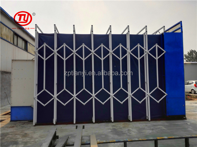 Mobile Open Face Telescopic Spray Paint Booth For Sale