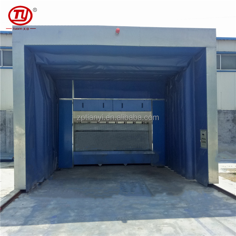 Mobile Open Face Telescopic Spray Paint Booth For Sale