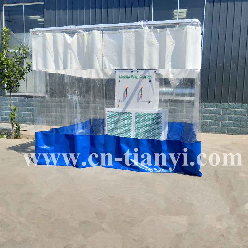 Garage Paint Preparation Curtains Mobile Inflatable Spray Booth Filter