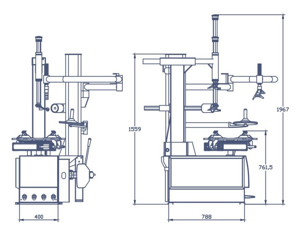 Tianyi Hot Tyre Fitting Equipment/Mobile Tire Changer