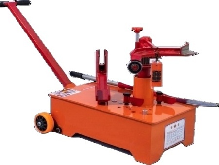 PORTABLE TRUCK TIRE CHANGER WITH PNEUMATIC SINGLE CYLINDER HELPER