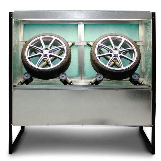 Cabinet Auto Alloy Wheels Painting Booth With LED Light