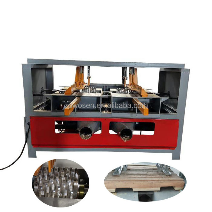 pallet stringer notcher wood pallet slotting groove cutting machine