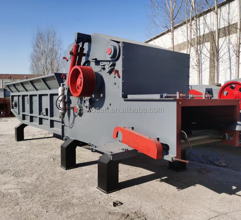 wood chip crusher machine drum wooden shredder machinery wood chipper shredder knife