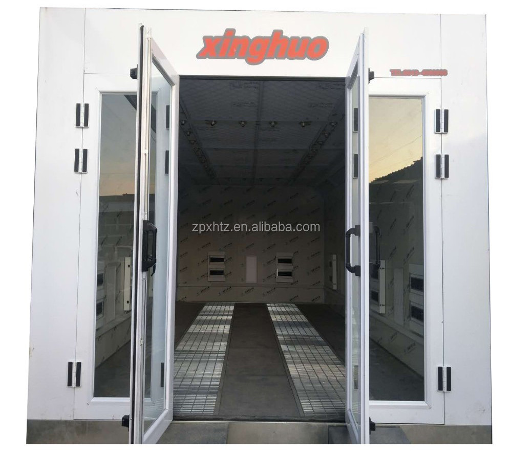 Car detailing equipment container spray booth mobile