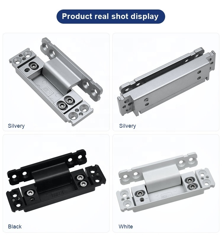 Minimalists Adjustable  Concealed Door Hinge 180 Degrees Hidden Invisible Door Hinge for Aluminum Alloy Framer Door