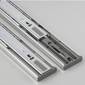 45 mm buffer stainless steel 304 drawer slide telescopic rails hydraulic undermount soft close drawer slide