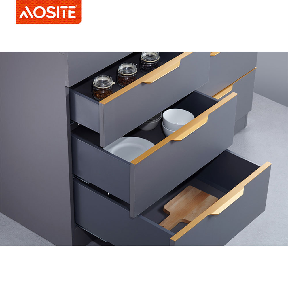 AOSITE Drawer slide soft close ultra thin side panel design metal box drawer slides