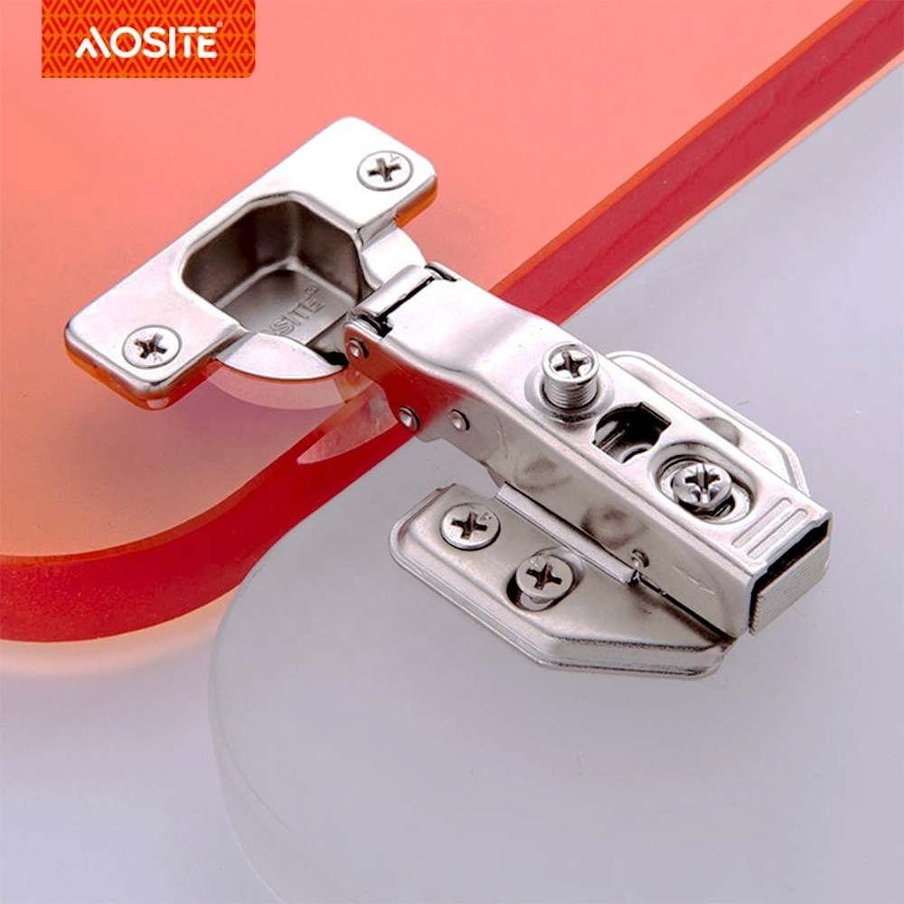 Aosite furniture hardware Clip-on soft closing adjustable hydraulic damping cabinet door unspring hinges full overley