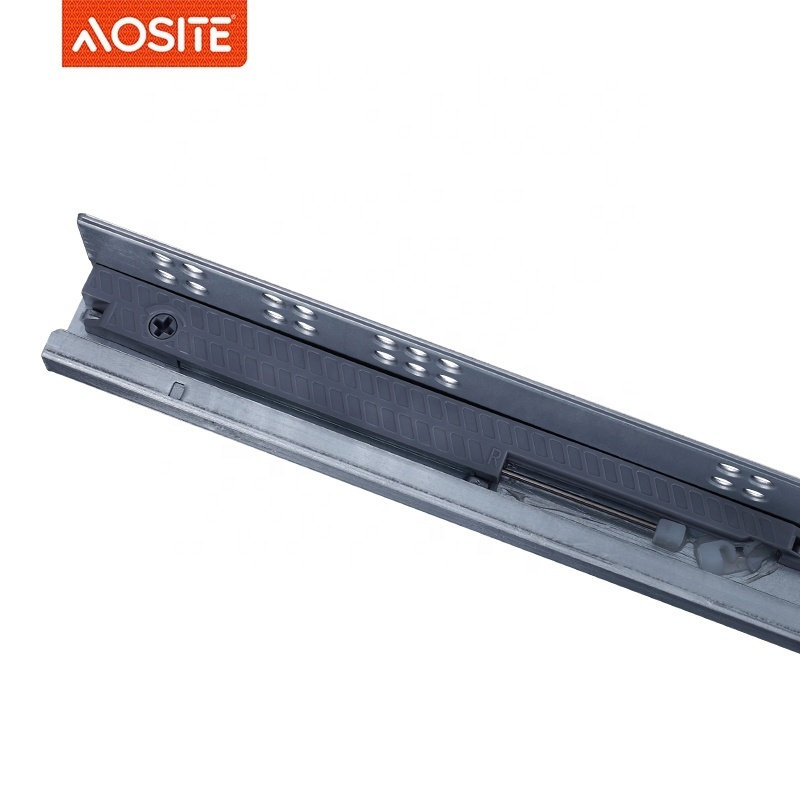 AOSITE Factory 2 fold half extension drawer rails bottom mounting undermount soft close drawer slide