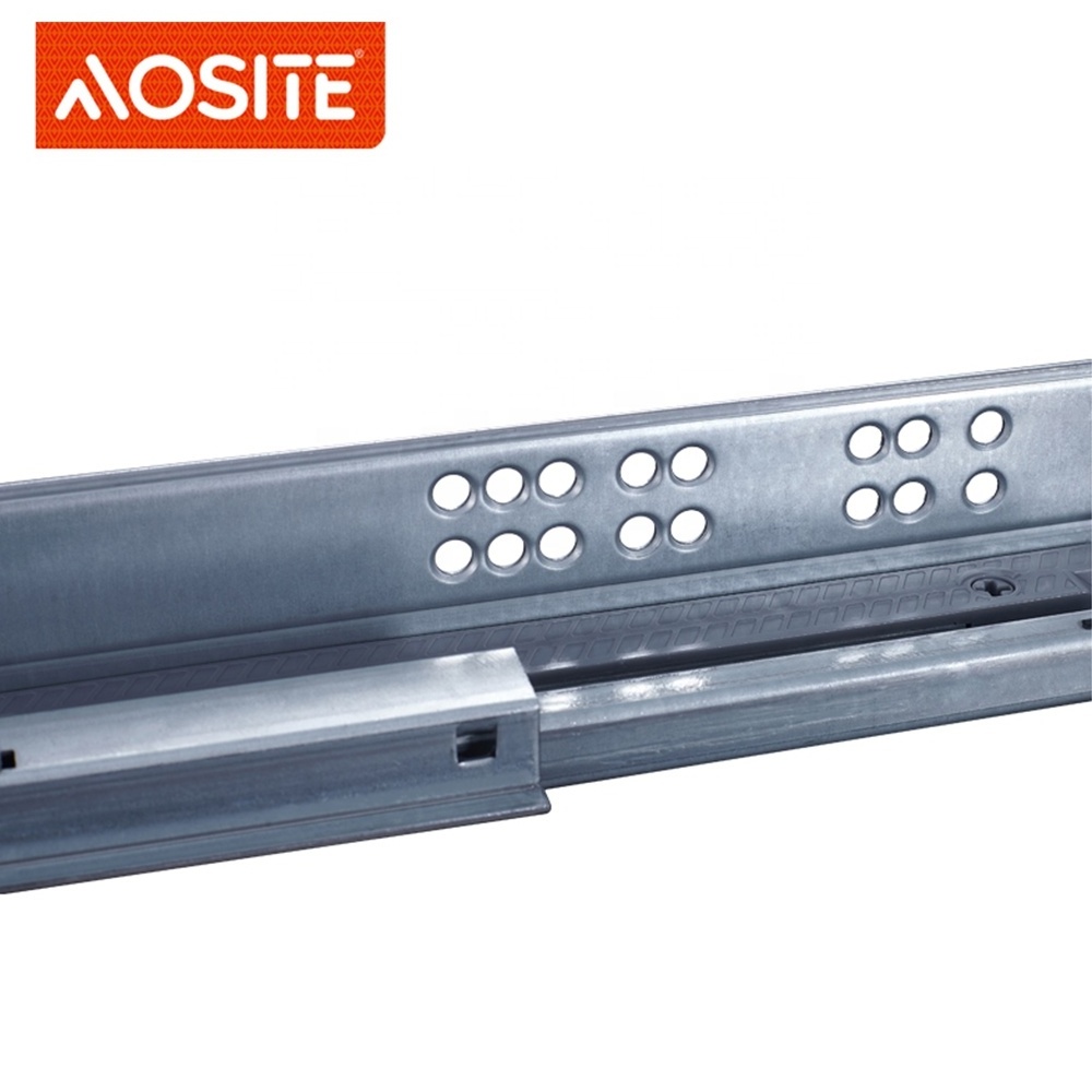 AOSITE Factory wholesale 3D under mount full extension 3 fold telescopic soft close undermount drawer slide 22 inches