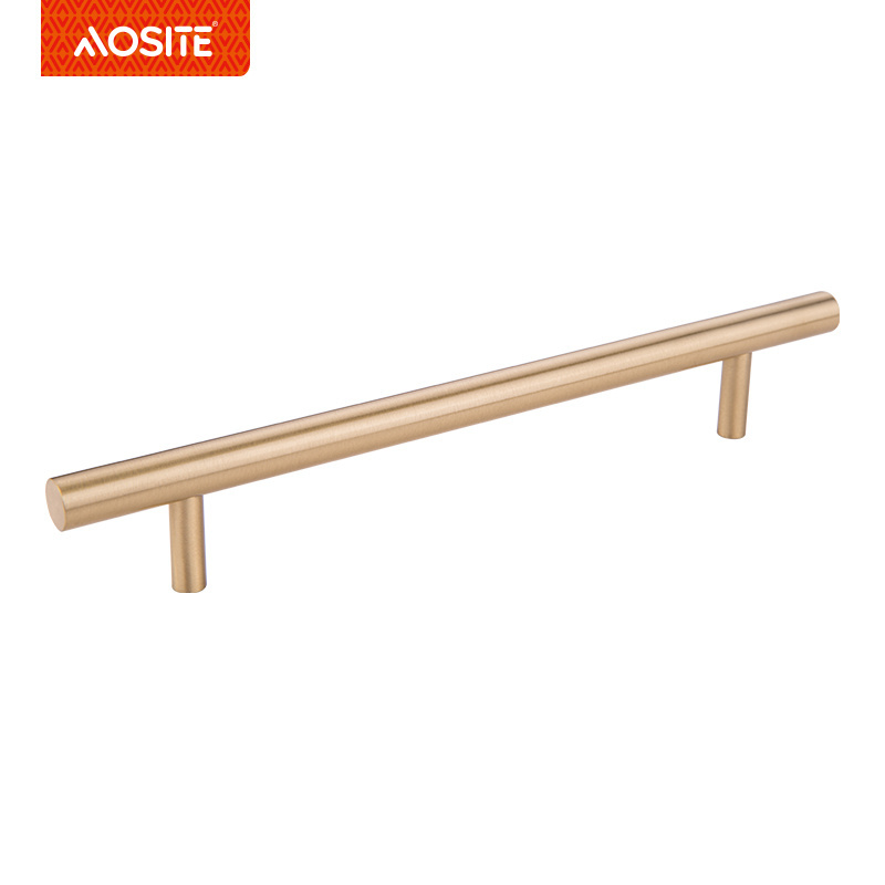 H5955 Modern Solid Brass Bedroom Kitchen Furniture T Bar Cabinet Drawer Pull Handle