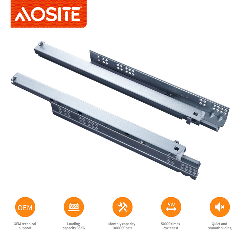 UP07 AOSITE hot sale high quality Kitchen Cabinet Drawer Slide Kitchen Channel Soft Close Slim Drawer undermount