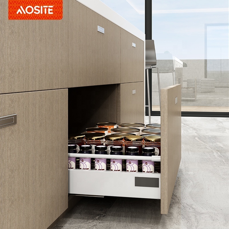 Aosite kitchen furniture cabinet sliding soft close drawer system slim box