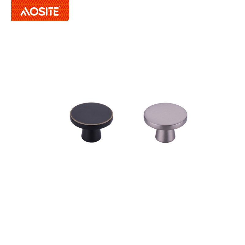 Hot Sale Bedroom Kitchen Zinc black Knobs Cabinet Drawer Handles Pulls And Knobs